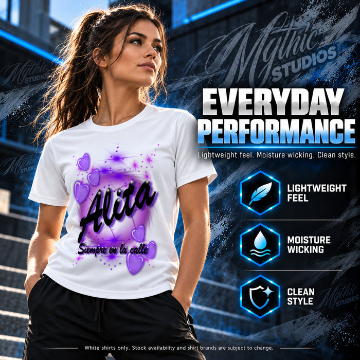 Personalized Heart Name T-Shirt by Mythic Airbrush, additional product image 5