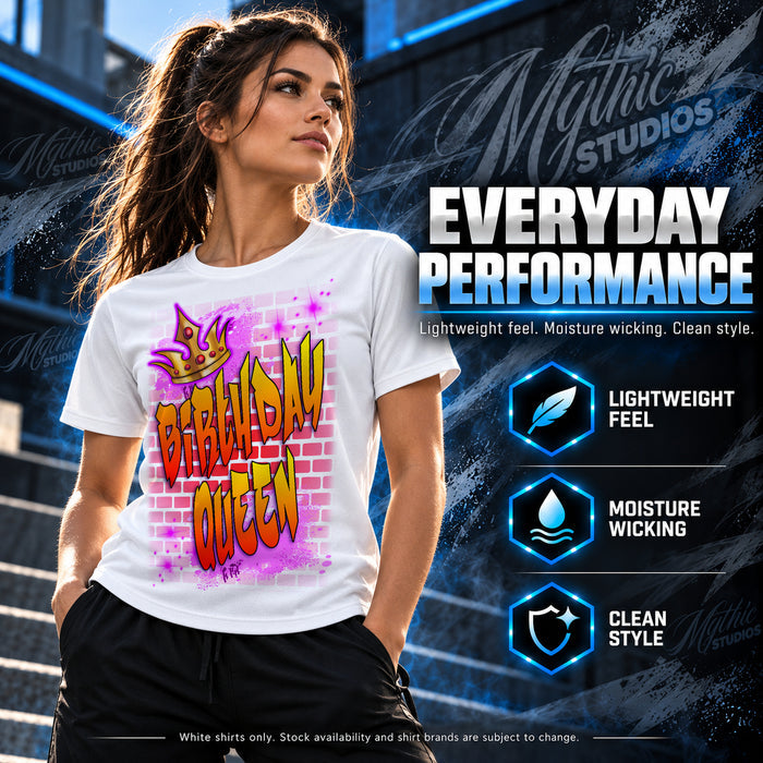 Graffiti Brick Wall Name T-Shirt by Mythic Airbrush, additional product image 5