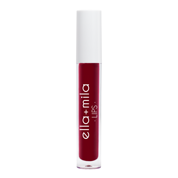 After 5 deep cherry red liquid lipstick tube – ella+mila Lips