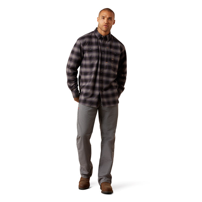 Ariat Men's Rebar Flannel Durastretch Long Sleeve Work Shirt Work Shirts Ariat
