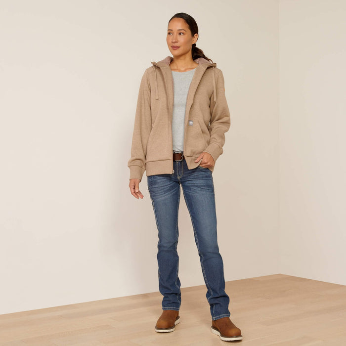 Ariat Women's Rebar Sherpa Lined Full-Zip Hoodie Sweatshirts & Hoodies Ariat
