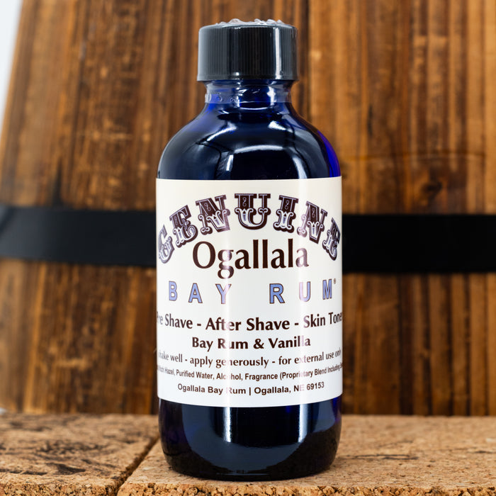 Bay Rum with Vanilla Scented Aftershave | Pack of 2 | Multiple Sizes | Ogallala Bay Rum