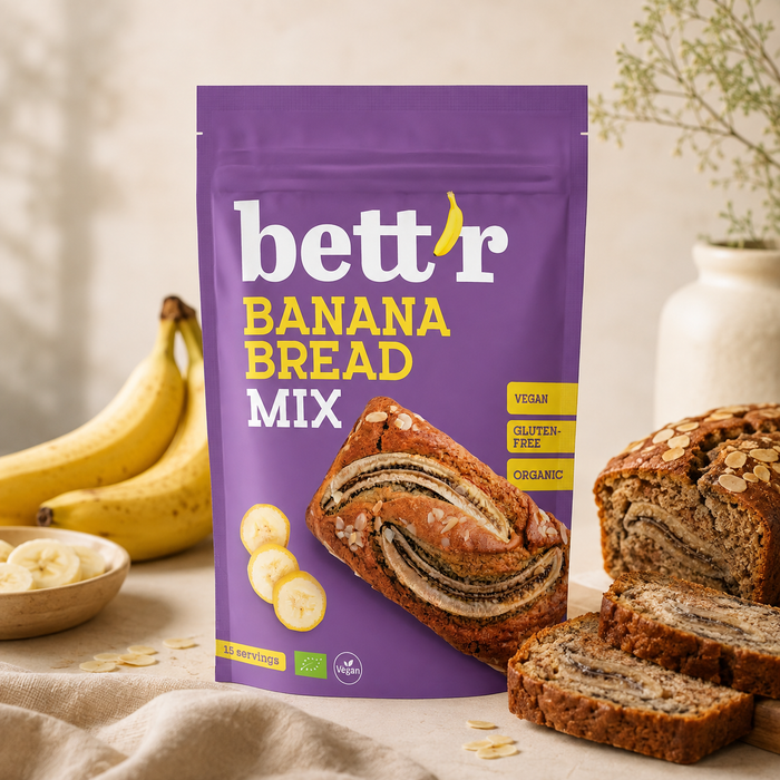 Bett'r - økologisk bananbrød mix - 300 g.