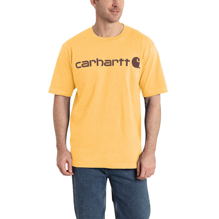 Carhartt Men's Dearborn Loose Logo T-Shirt T-Shirts Carhartt Vivid Yellow Heather 2XL Reg