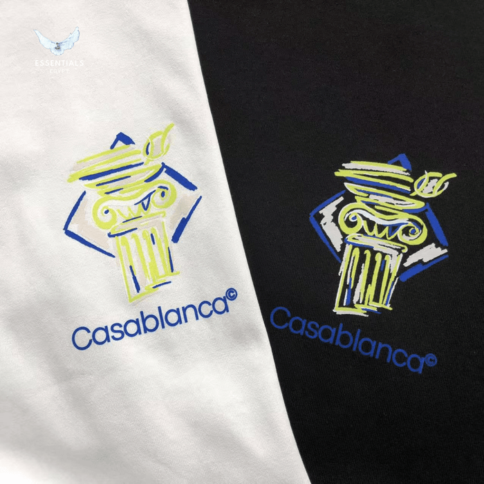 Casablanca T-Shirt – Oversized Mask Graphic - ESSENTIALS EGYPT