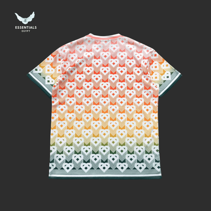 Casablanca T-Shirt – Rainbow Monogram Fade - ESSENTIALS EGYPT