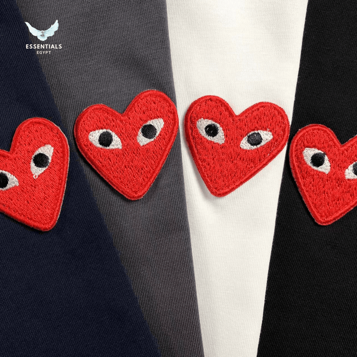 CDG Play T-Shirt – Red Heart Logo - ESSENTIALS EGYPT