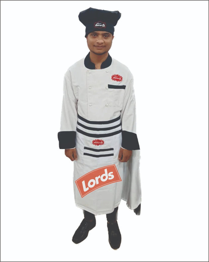 Chef Coat with Stitched Apron Code CCSA-16