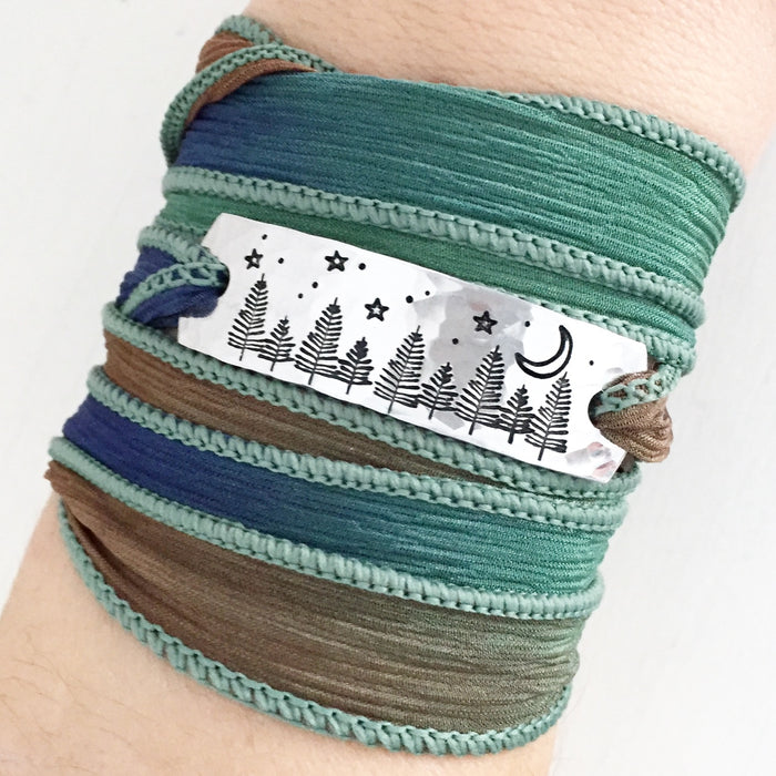 Clair Ashley - Evergreens At Night Wrap Bracelet