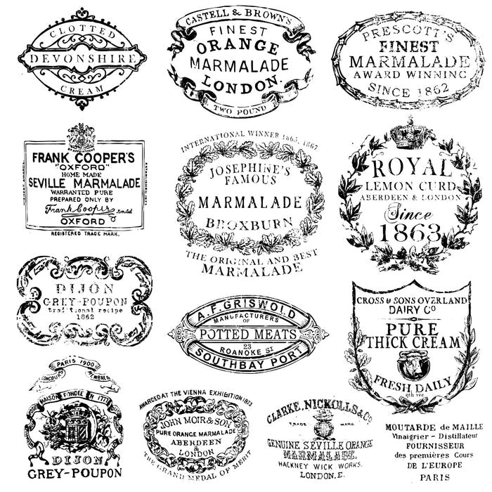 Crockery IOD Décor Stamp