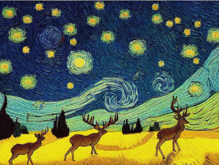 Deer By Van Gogh