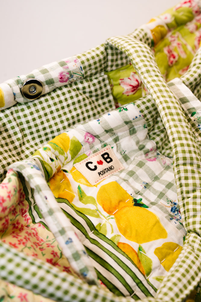 Dot Bag Large Lemon Patchwork