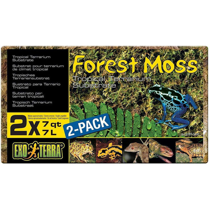 Exo Terra Forest Plume Moss 7 QT, 2-pack:Jungle Bob's Reptile World