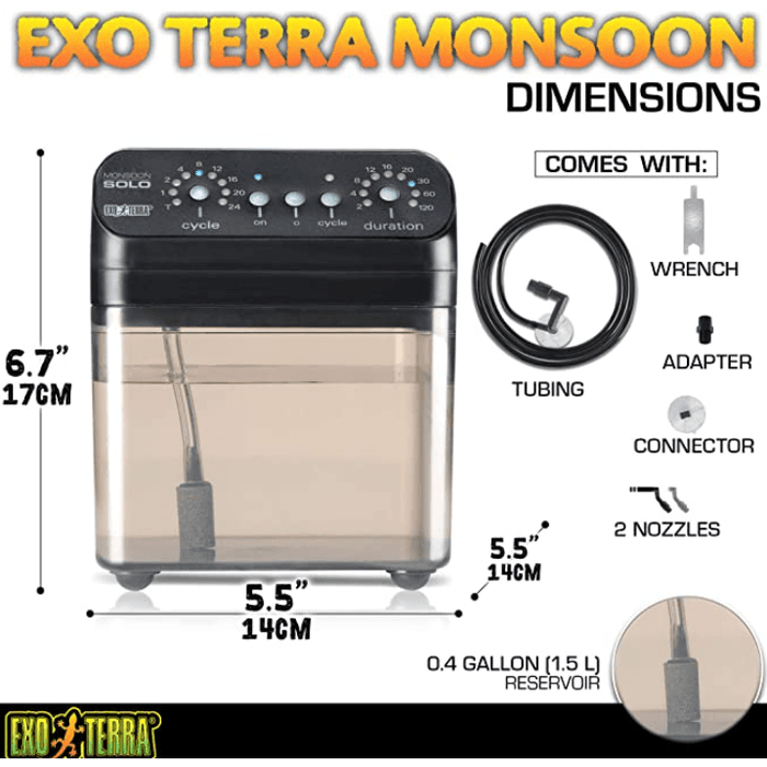 Exo-Terra Monsoon Solo II System:Jungle Bob's Reptile World