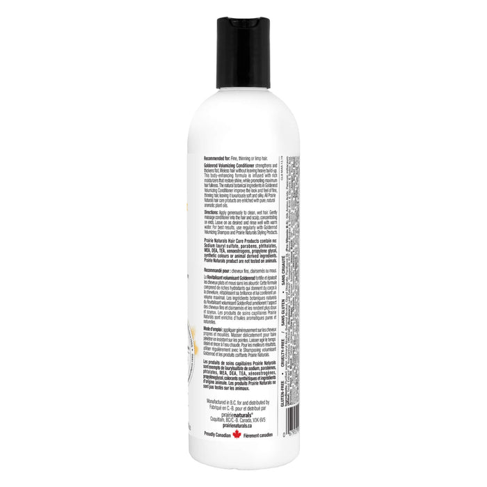 Prairie Naturals Goldenrod Volumizing Conditioner Bottle Back