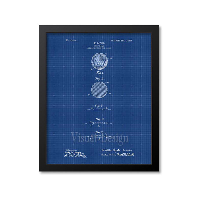 Golf Ball Patent Print