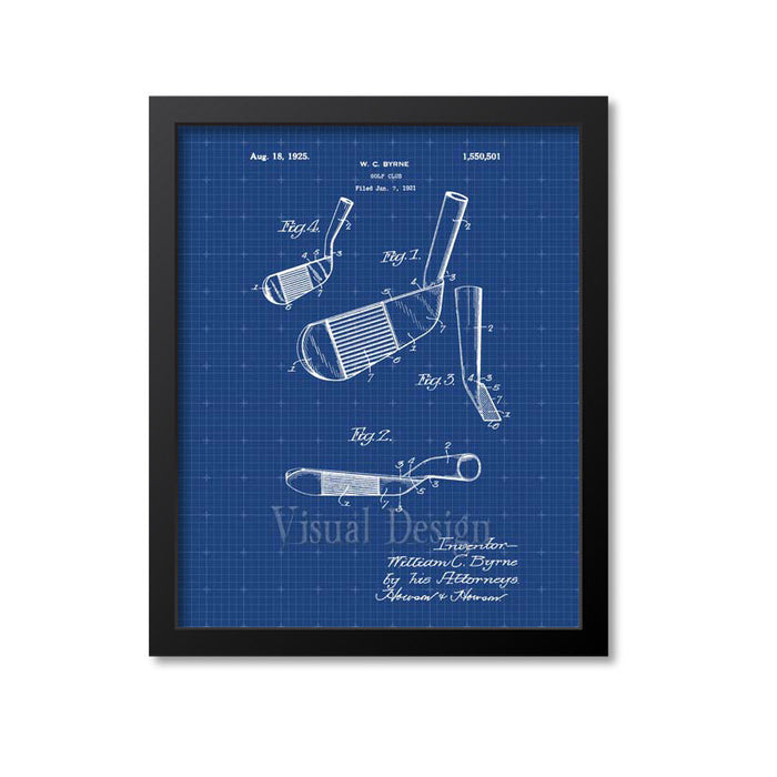 Golf Iron Patent Print