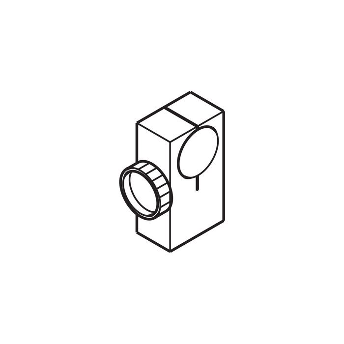 Holder Connector, SKU SCHOTT-KL-157.430, three quarter front view