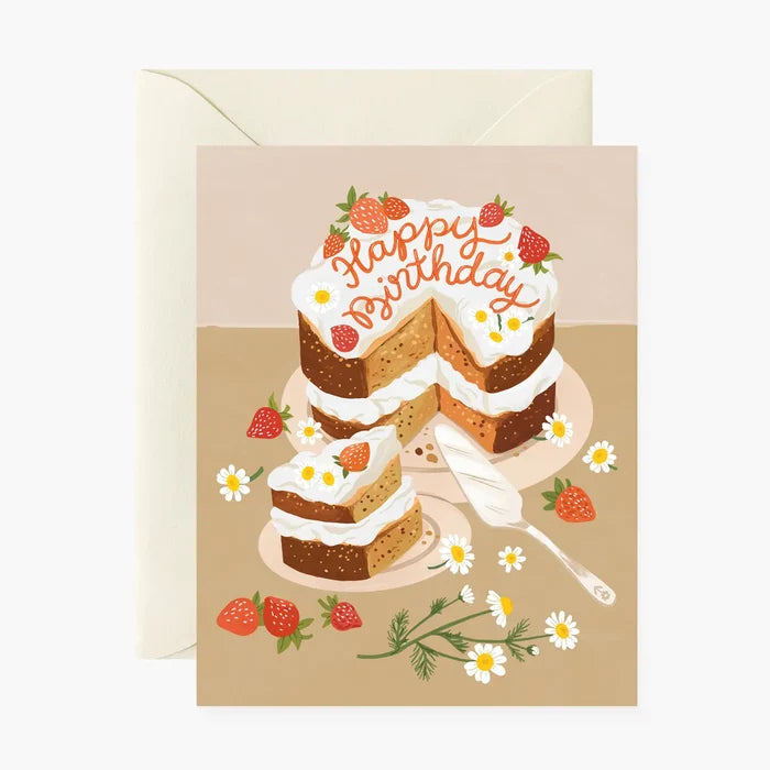 Homemade Birthday Cake Card