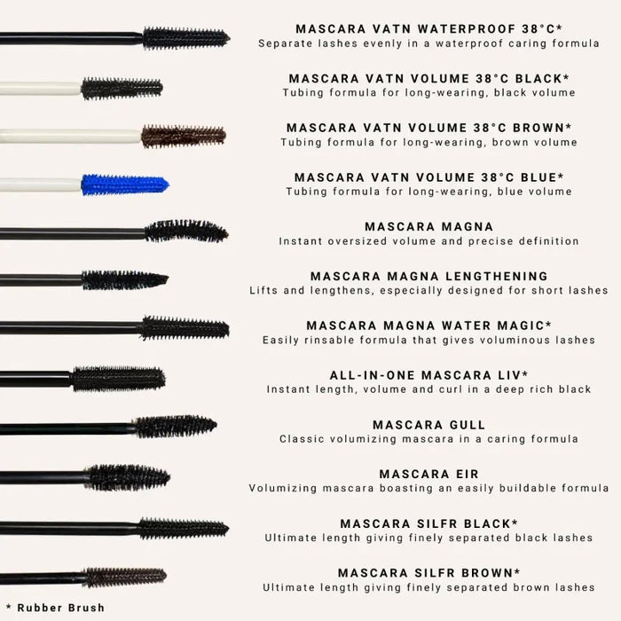 Idun - MASCARA VATN VOLUME 38°C - Black - 9 ml. - 016