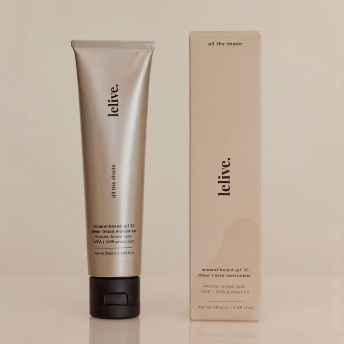 Lelive - all the shade | spf 30 sheer tinted moisturiser