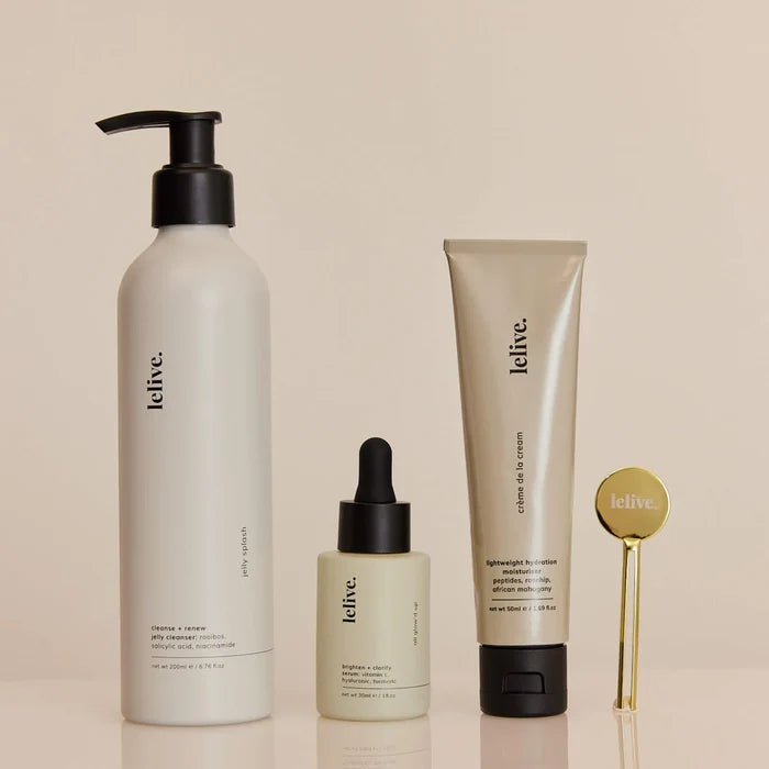 Lelive - best selling | 3-step routine | clarify, brighten + glow
