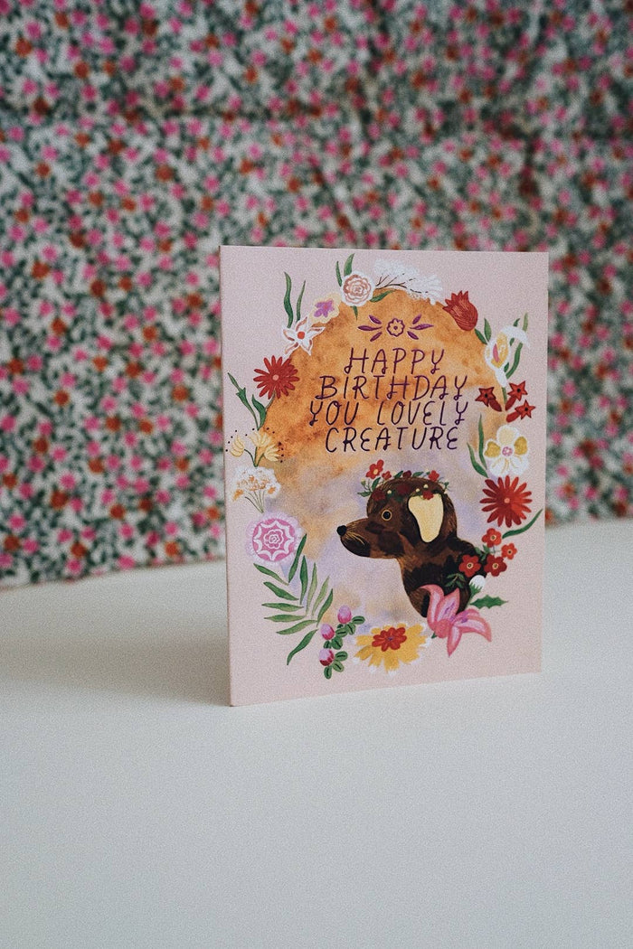 Lovely Creature B-Day Card