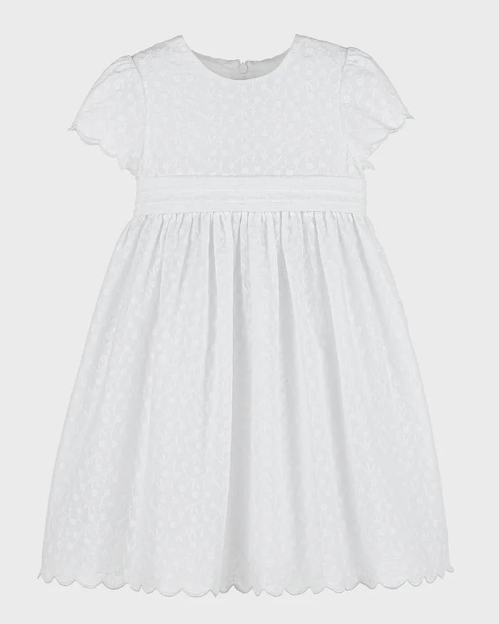 Luli & Me White Embroidered Dress