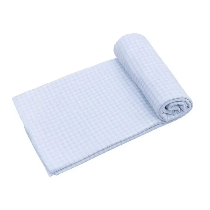 MB Peek-a-boo Blue Wishes Check Blanket