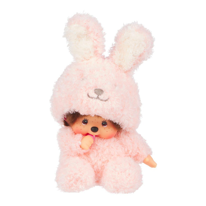 Monchhichi Sitting Fluffy Bunny Doll Plush