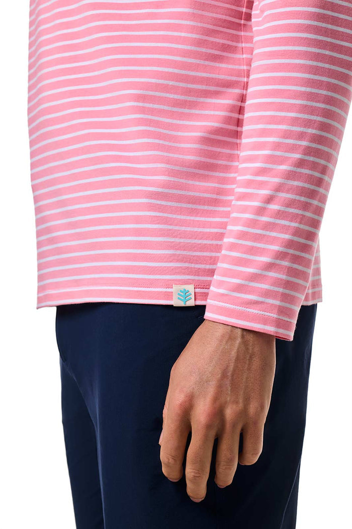Color_Flamingo Pink/White Stripe