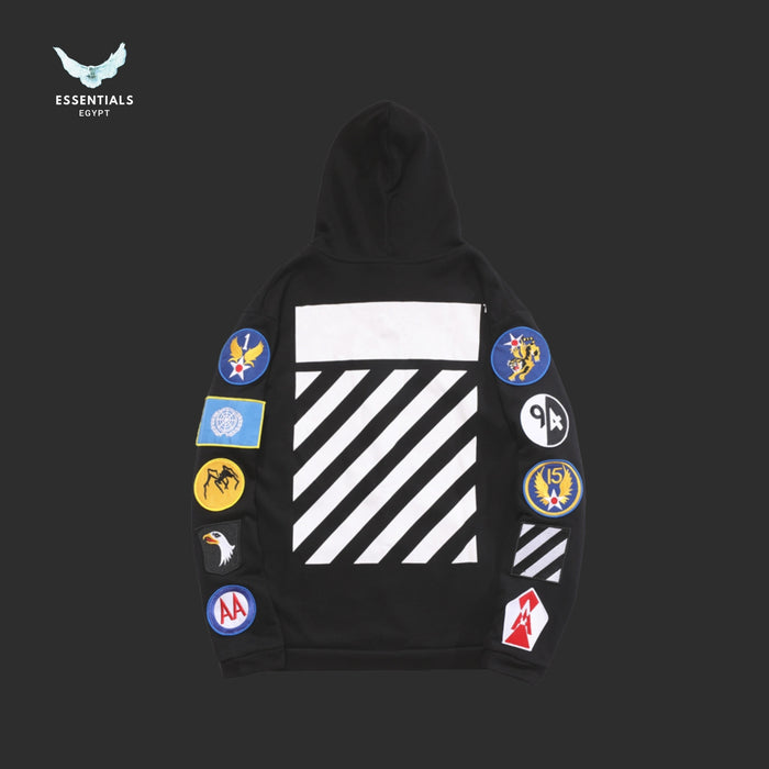 Off-White Patch Zip Hoodie