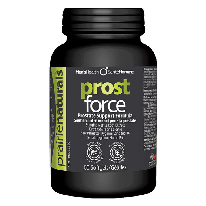 Bottle of Prairie Naturals Prost Force 60 Softgels