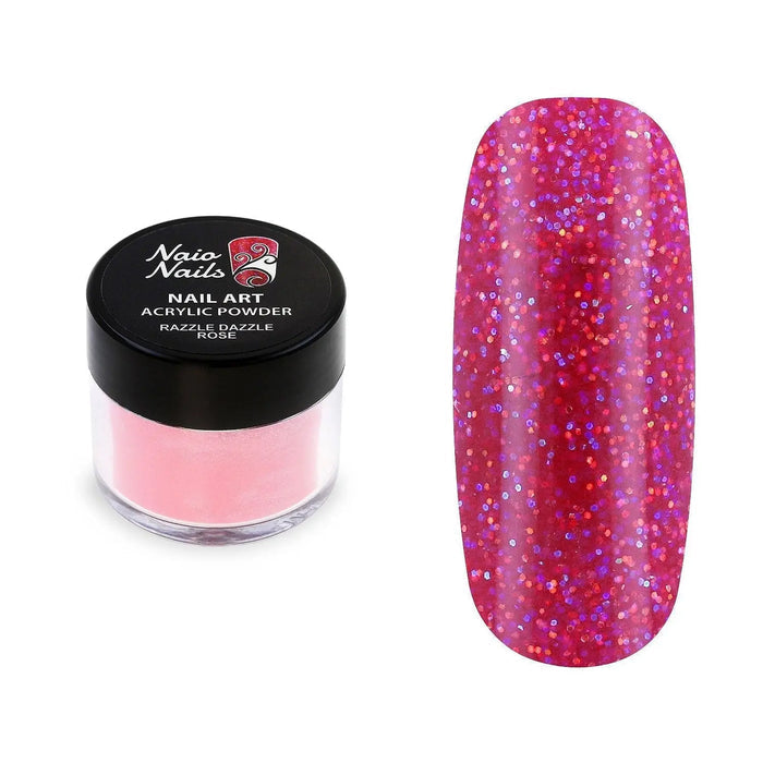 Razzle Dazzle Rose Shimmer Acrylic Powder - 12g Naio Nails