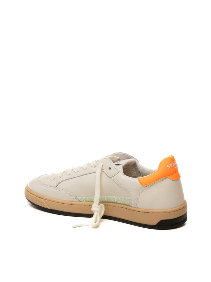 THE 76 Sneaker jump bianco/arancio STAY D PELLE-WHI/ORANGE