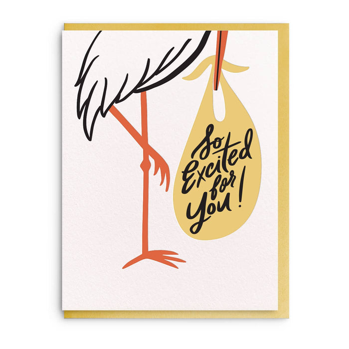 Stork Baby Card
