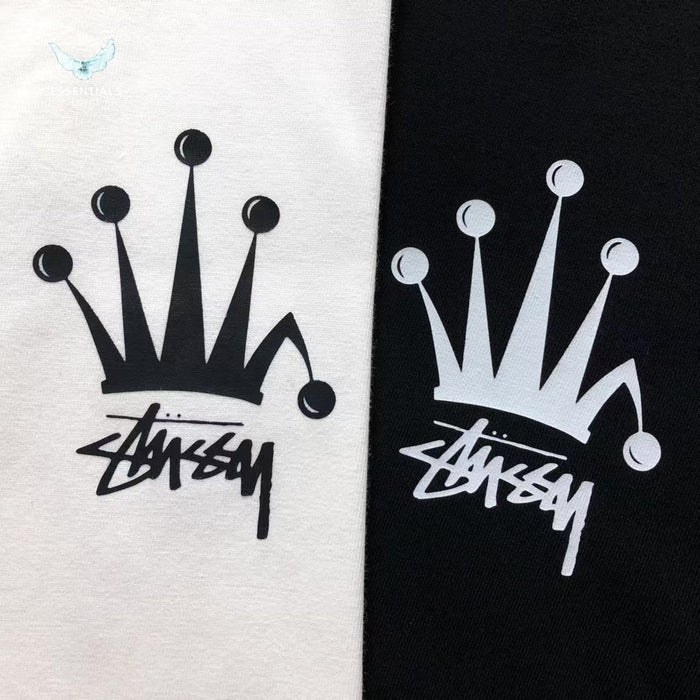 Stussy crown logo long sleeve with relaxed fit and pigment look