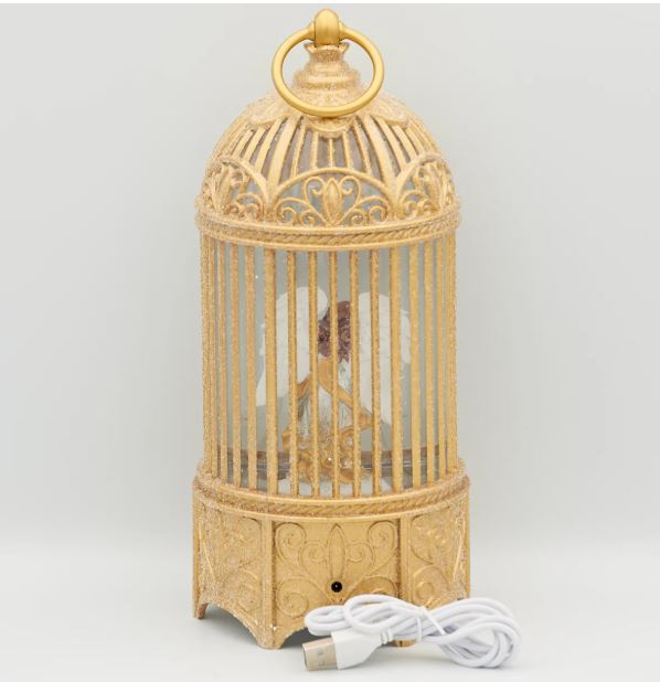Swirl Angel and Dove Birdcage
