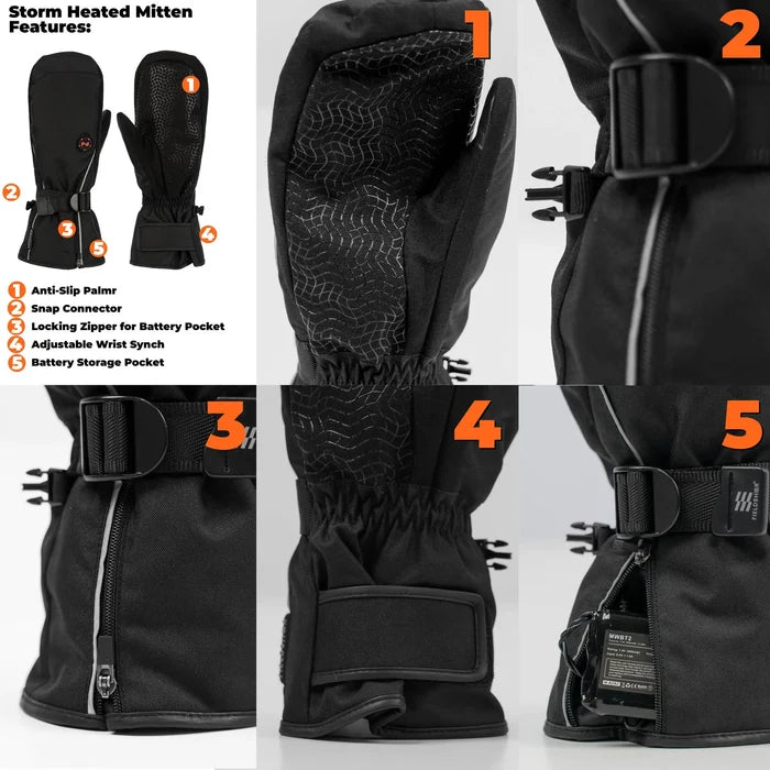 Unisex Storm Heated Mitt