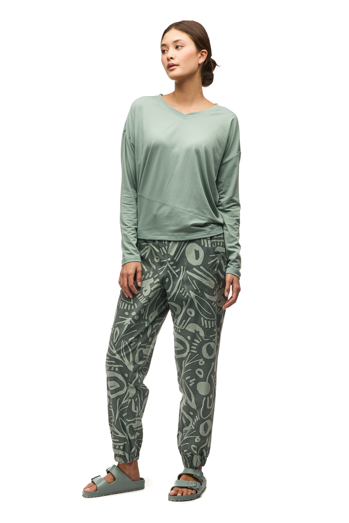 Veloz Jersey V-Neck Top
