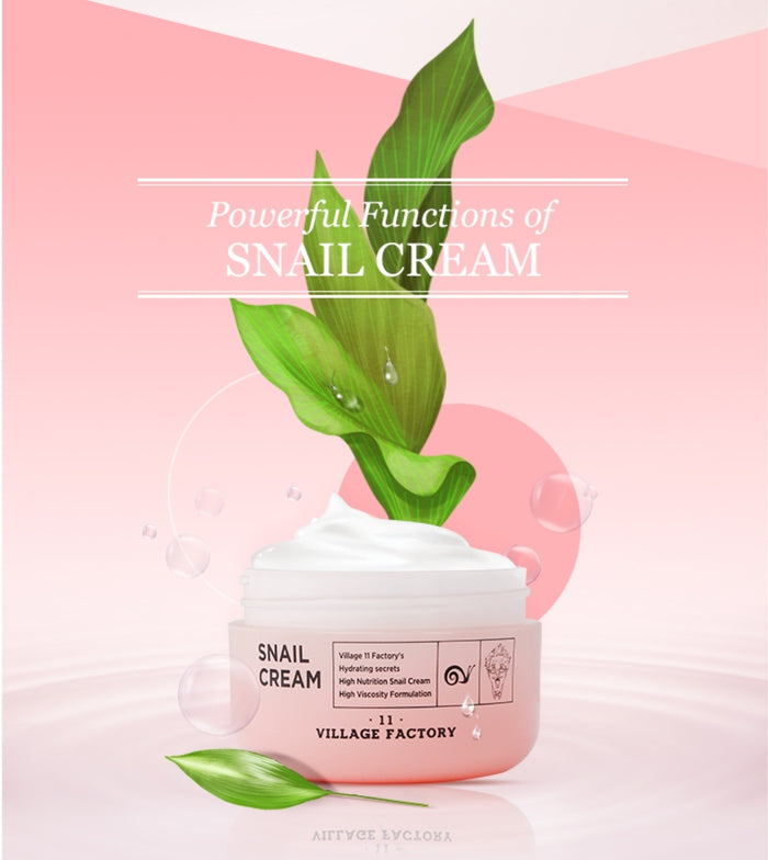 VILLAGE 11 FACTORY Snail Cream كريم البشرة بهلام الحلزون