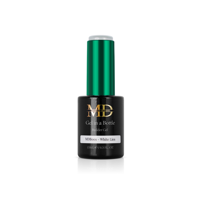 Bottle of MD Gel in a Bottle on a white background