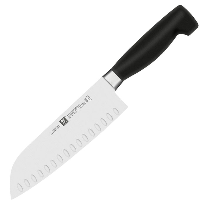 Zwilling J.A. Henckels Four Star 7'' Hollow Edge Santoku Knife