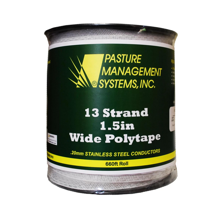 13 Strand Stainless Steel 1-1/2" Polytape - Pittsboro Feed