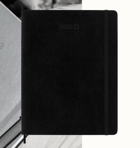 18 MONTH WEEKLY PLANNER: X-LARGE SOFTCOVER, BLACK
