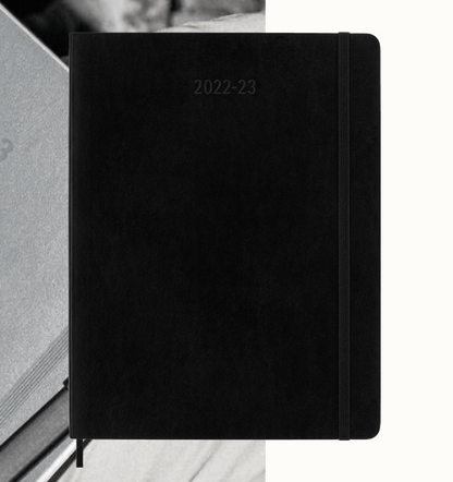 18 MONTH WEEKLY PLANNER: X-LARGE SOFTCOVER, BLACK