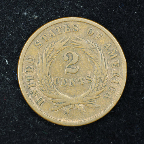 1864 2c Two Cent Piece United States