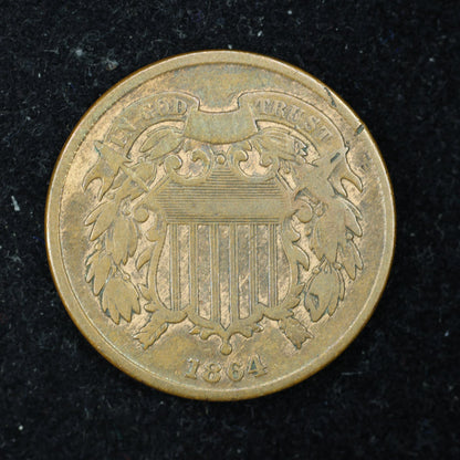1864 2c Two Cent Piece United States