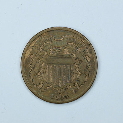 1864 2c Two Cent Piece United States