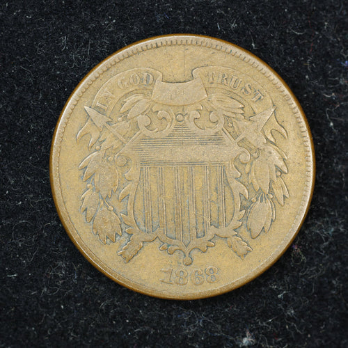 1868 2c Two Cent Piece United States